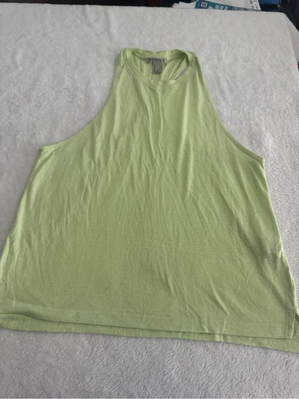 Women’s Sleeveless Tank Top - Lime Green